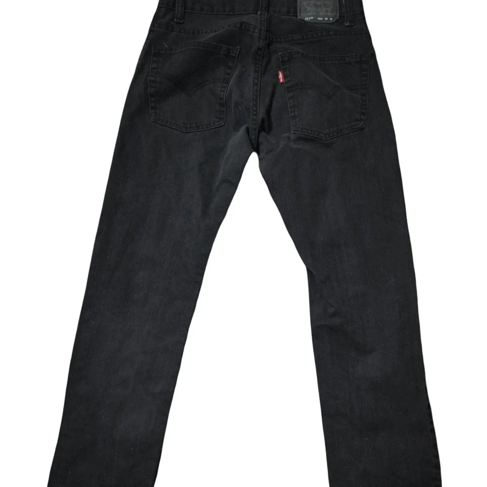 Levi's 511 Slim Fit Jeans Black Stretch Denim‎ Men's 28x28 Dark Wash Classic